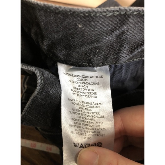 We the Free Bren Boyfriend Jean Size 25 Black Grunge Goth Indie Sleeze - Picture 12 of 16